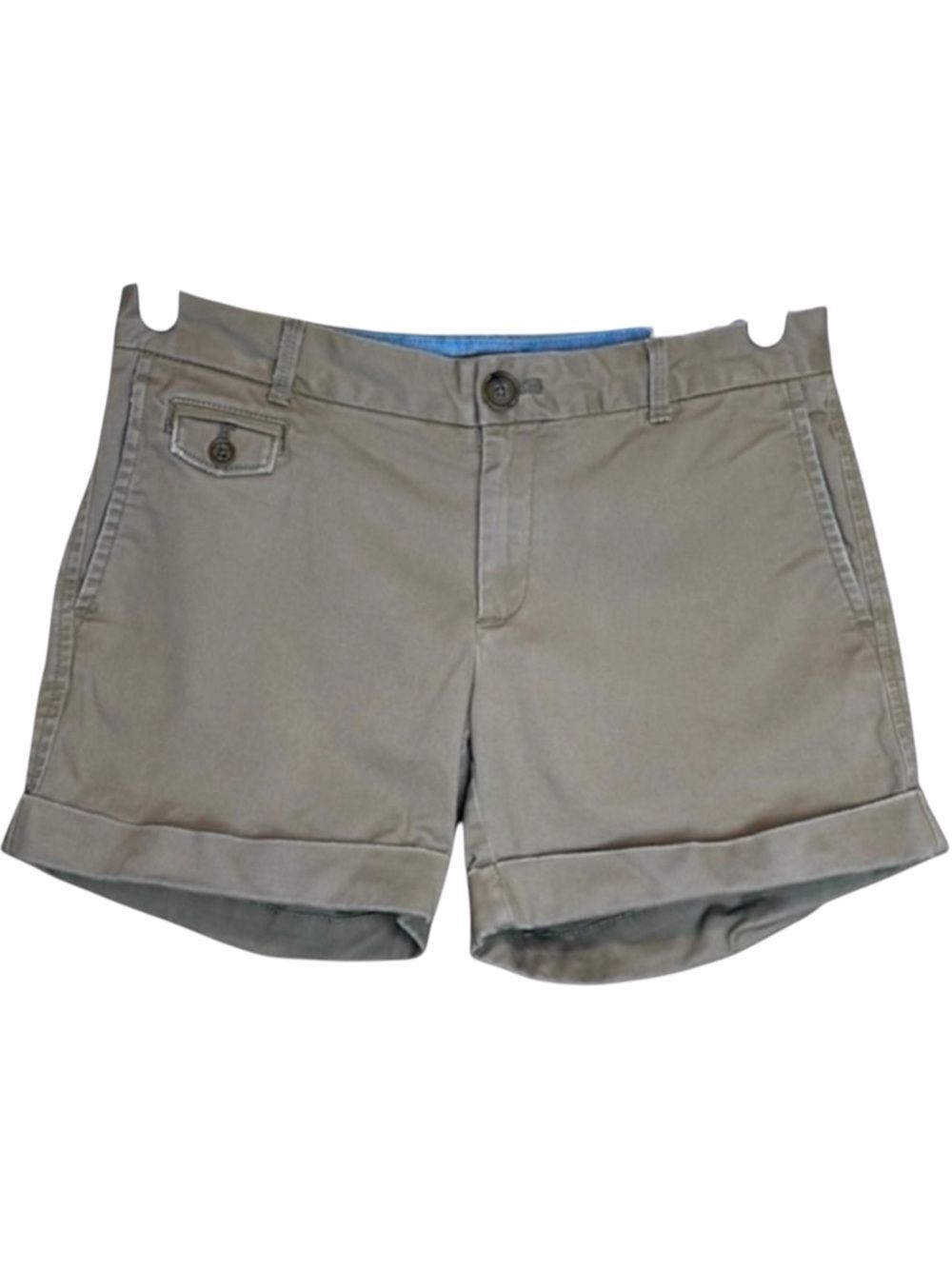 Banana Republic Khaki Cuffed Hiking Shorts Tan Size 2 Casual Preppy Gorpcore